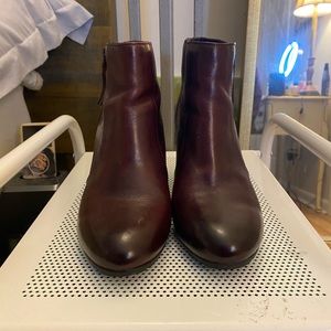 Clark’s Artisan Leather Wedge Booties